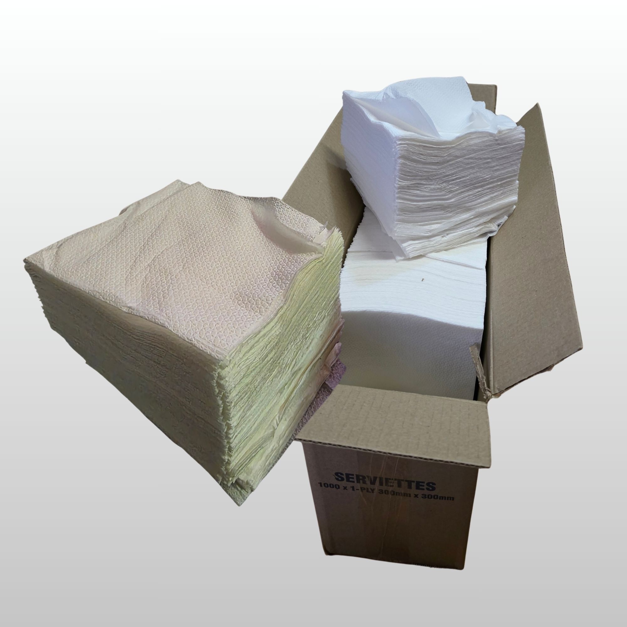 1-Ply Serviettes — box of 1000